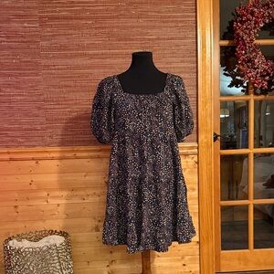 Wild Fable Black Floral Mini Dress